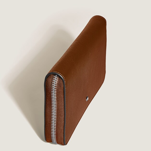 Continental Wallet 12cc with zip in Sartorial Leather - 4