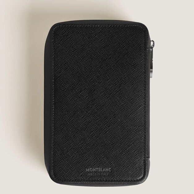 5-Pen Pouch with zip in Sartorial Leather - 2