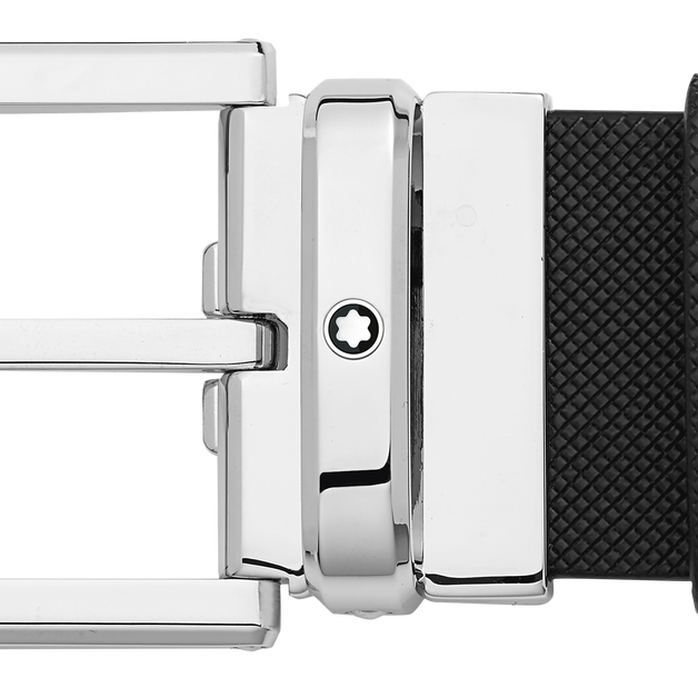 Rectangular 35&nbsp;mm Belt in Textured Leather - 2