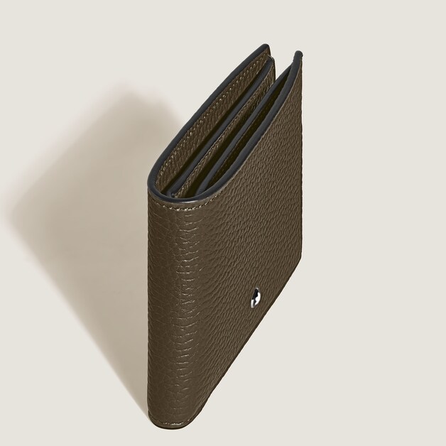 Brieftasche 6 cc aus Grain Leder - 4