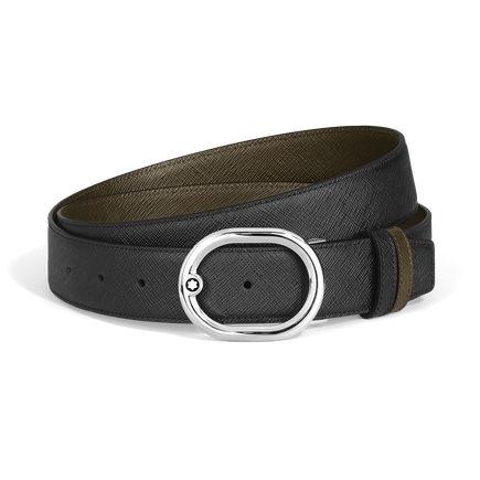 L'Ovale 35&nbsp;mm Reversible Belt in Sartorial Leather