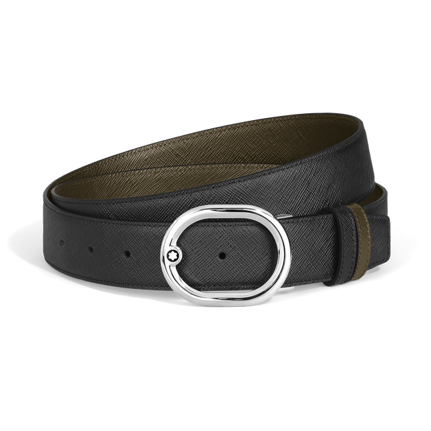 L'Ovale 35&nbsp;mm Reversible Belt in Sartorial Leather - 1