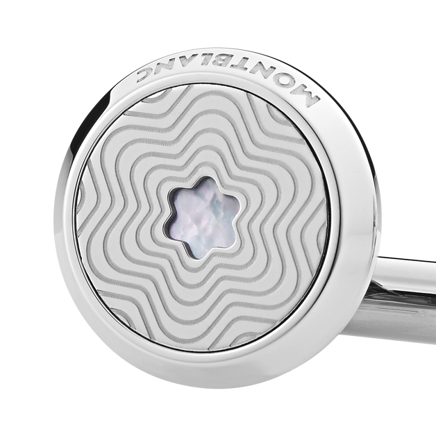 珍珠母貝雪峰標誌袖扣 - 2