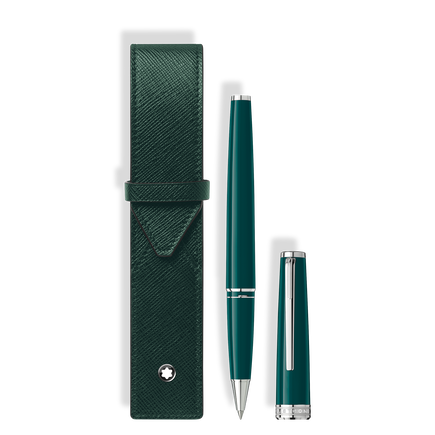 Set with PIX Deep Green Rollerball & Montblanc Envelope 1-Pen Pouch
