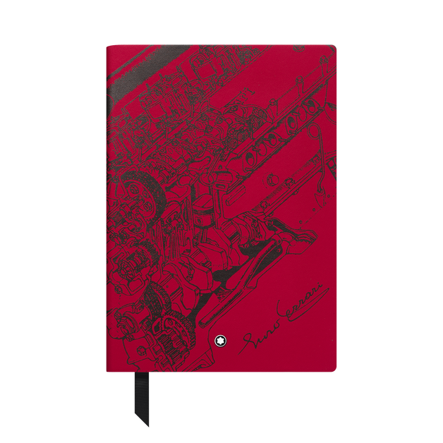 Notebook #146 small, Great Characters Enzo Ferrari, Red - Lined - 1