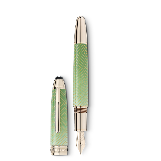 Meisterstück Calligraphy Solitaire Celadon Dégradé Fountain Pen Curved Nib - 2