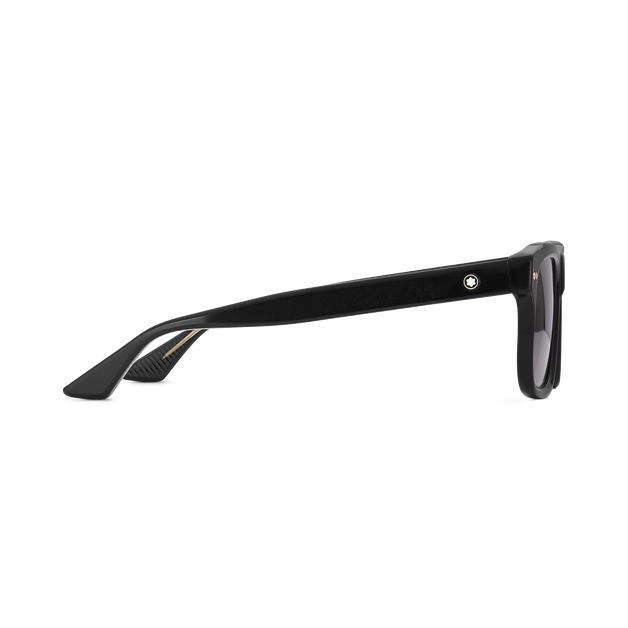 Rectangular Sunglasses with Black Acetate Frame - 2