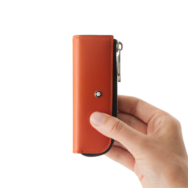 传承系列红与黑特别款1支装笔袋 橙红款 - 2