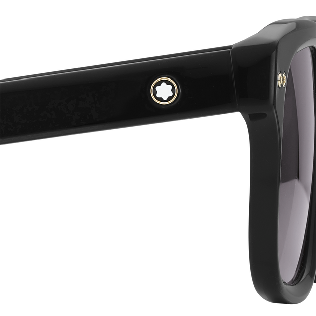 Rectangular Sunglasses with Black Acetate Frame - 4