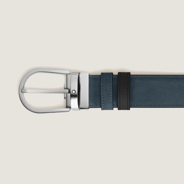 Horseshoe 35 mm Reversible Belt in Suede Leather  - 2