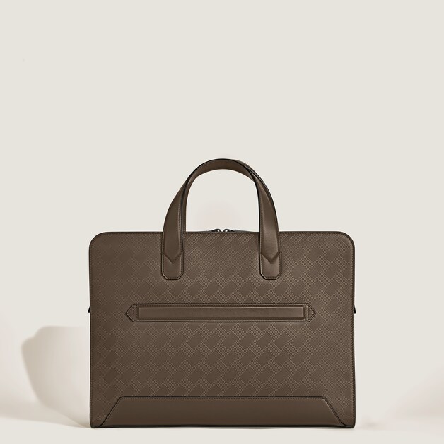 Thin Briefcase in Extreme Leather - 4