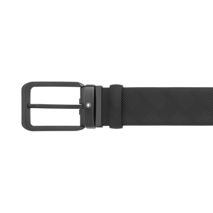 Black 35 mm reversible leather belt