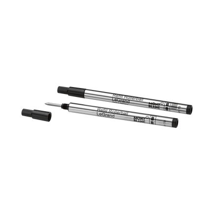 2 Rollerball LeGrand Refills, Mystery Black - Broad