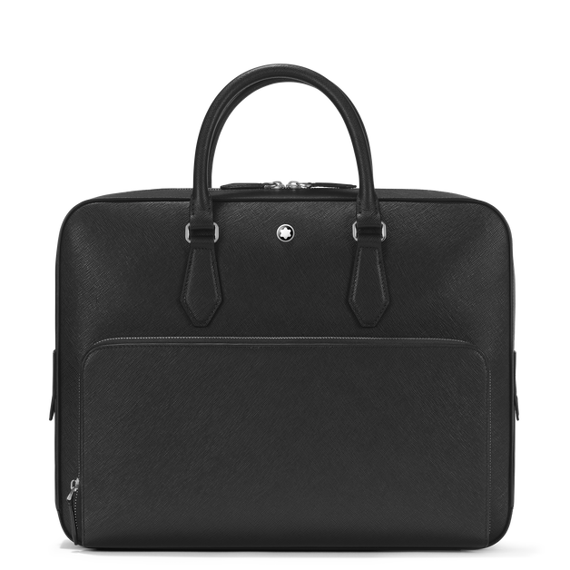 Mittelgroße Schreibmappe mit Tasche aus Sartorial Leder - 1