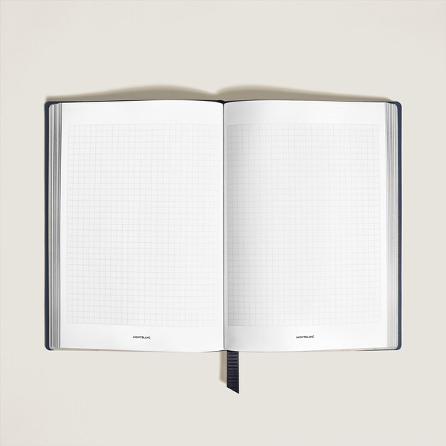 Medium Notebook, Saffiano Leather, Blue – Squared Pages - 2