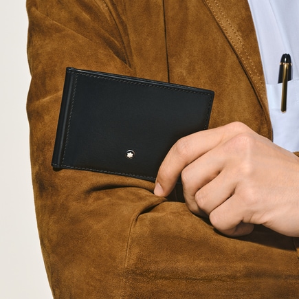 Wallet 6cc with Money Clip in Meisterstück Leather