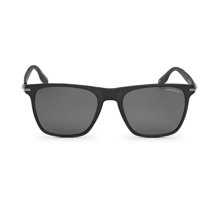 Squared Sunglasses with Black Colored Acetate Frame