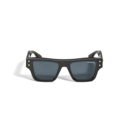 Rectangular Sunglasses with Black Acetate Frame