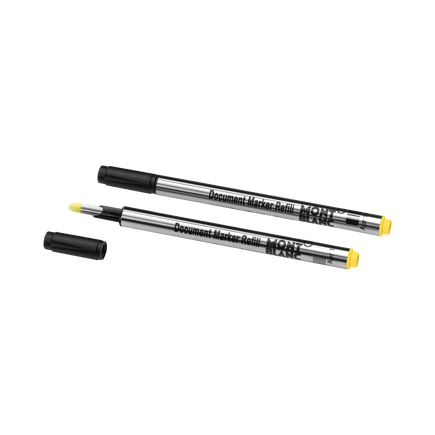 2 Document Marker Refills, Luminous Yellow
