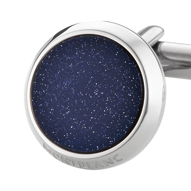 Meisterst&uuml;ck Cufflinks with Blue Goldstone Inlay - 4