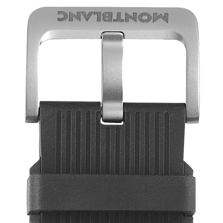 Bracelet caoutchouc ray&eacute; noir