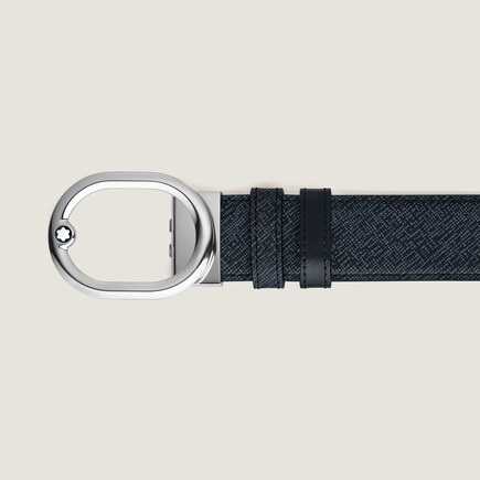 L'Ovale 35 mm Reversible Belt in Sartorial Leather