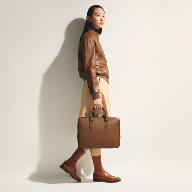 Thin Briefcase in Sartorial Leather - 2