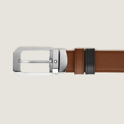 Rectangular 30&nbsp;mm Reversible Belt in Sartorial Leather