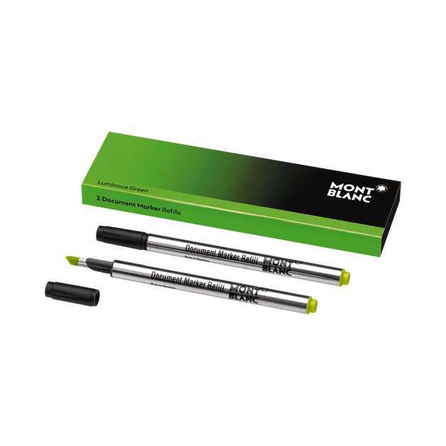 2 Document Marker Refills, Luminous Green - 1