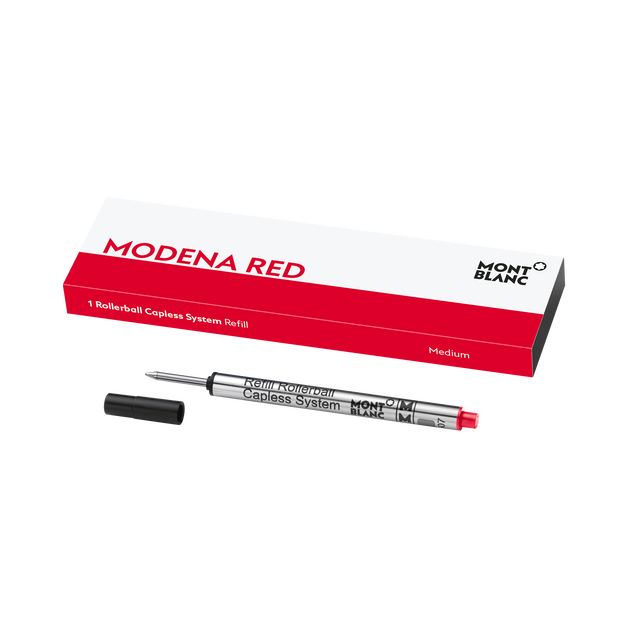 1 Rollerball Capless Refill, Modena Red - Medium - 1