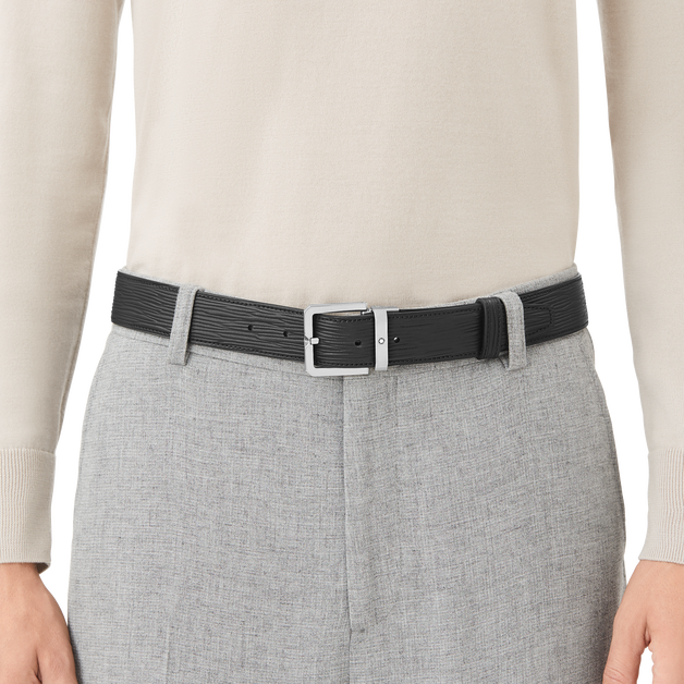 Squared 35 mm Belt in Corteccia Leather - 2