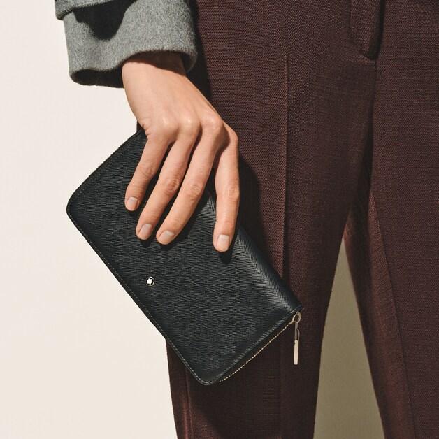 Cartera Continental para 12 Tarjetas con Cremallera de Piel Sartorial - 2