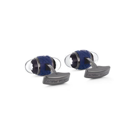 Montblanc Starwalker Cufflinks in Steel and Lacquer