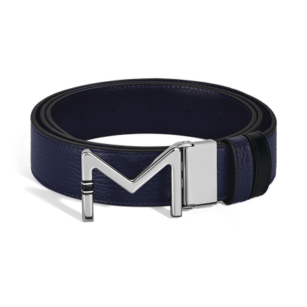 Meisterstück Buckle Midnight Blue/Black 35 mm Reversible Leather Belt