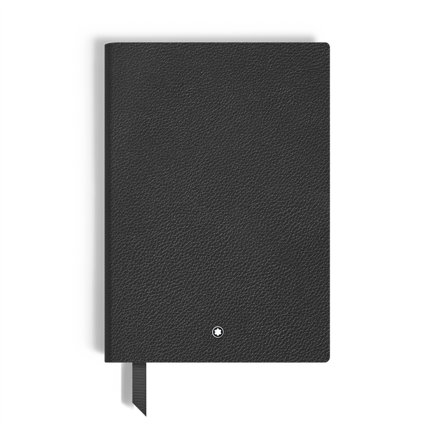Medium Notebook, Grained Leather, Black – Lined Pages - 1