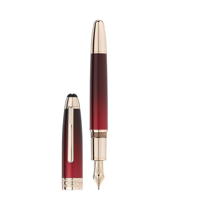 Meisterstück Calligraphy Solitaire Burgundy Lacquer Fountain Pen - 1