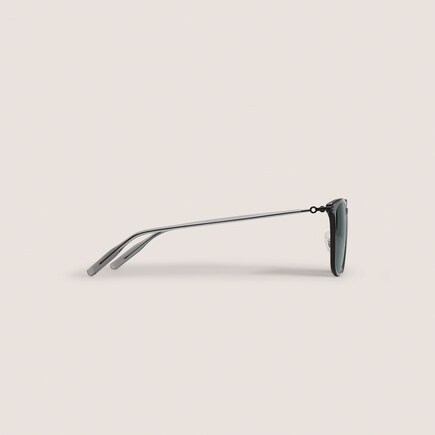 Rectangular Sunglasses with Black Injection Frame 