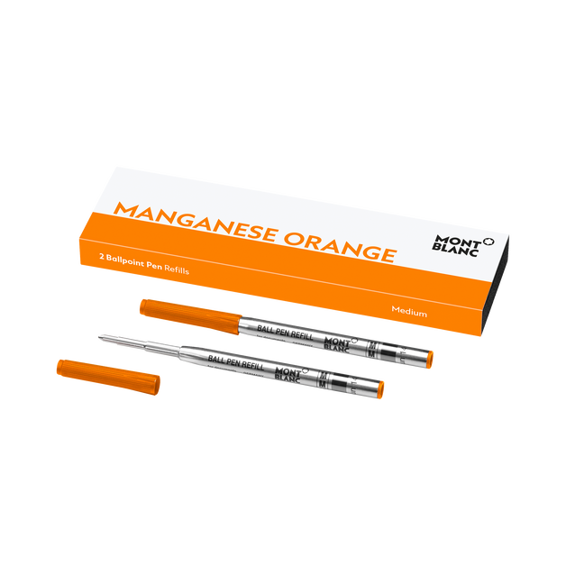 2 Ballpoint Refills, Manganese Orange - Medium - 1
