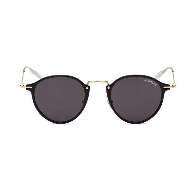 Round Sunglasses with Black Injected Frame - 1