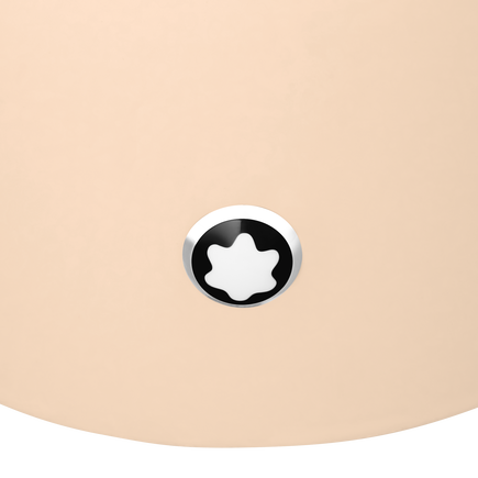 Round Desk tray in Ivory Colored Lacquer Wood (Medium)