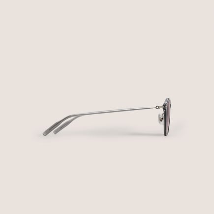 Gafas de sol redondas con montura inyectada gris