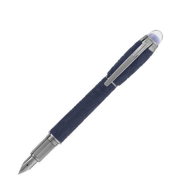 StarWalker SpaceBlue Precious Resin Fountain Pen - 6