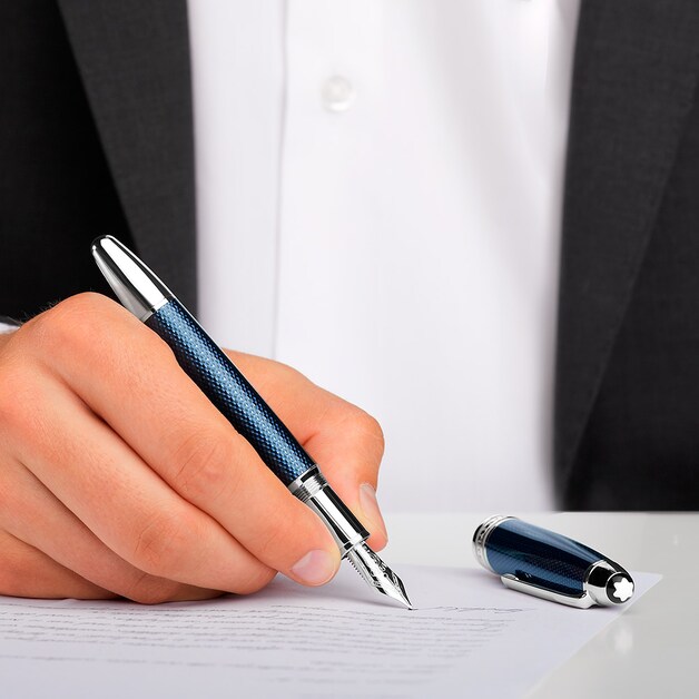 Meisterstück Solitaire Blue Hour LeGrand Fountain Pen - 9
