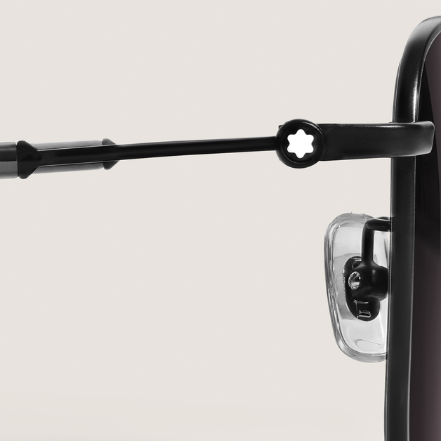 Squared Sunglasses with Black Metal Frame - 3