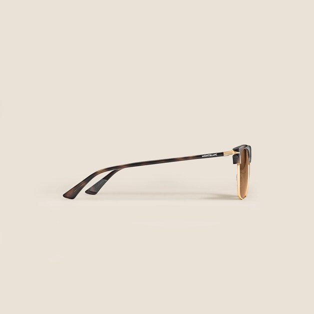 Squared Sunglasses with Metal Gold-Coloured Frame - 2