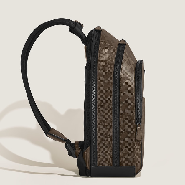 Large Backpack with 3 Compartments in Extreme Leather - 4