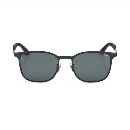 Squared Sunglasses with Black Metal Frame