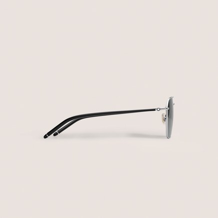 Gafas de Sol Cuadradas con Montura de Metal Color Plateado