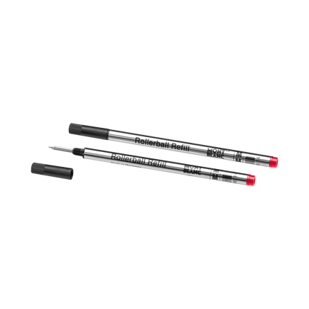 2 Rollerball Refills, Modena Red - Medium