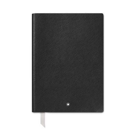 Cuaderno #163 mediano, negro - con líneas